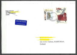 SCHWEDEN Sweden 2017 Letter To Estonie - Covers & Documents