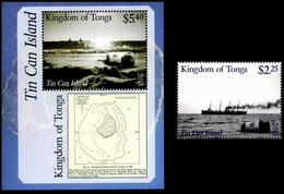 (033-34) Tonga   Tin Can Post Stamp + Sheet / Bf / Bloc  ** / Mnh  Michel 1927 + BL 69 - Tonga (1970-...)