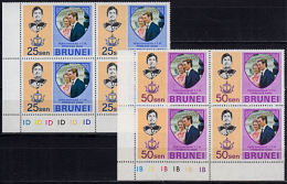 A5749 BRUNEI 1973, SG 214-5  Wedding Of Princess Anne,   MNH - Brunei (1984-...)