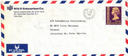 Hong Kong Air Mail Cover Sent To Denmark Kowloon 26-2-1982 Single Stamped - Covers & Documents