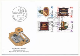 SUISSE -  FDC 1996 - Automates à Musique - Musikautomaten - 1996 - Berne - FDC