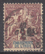 FRENCH INDIA    SCOTT NO. 2      USED       YEAR  1892 - Usati