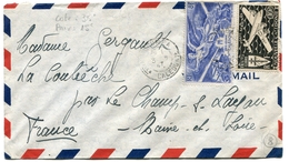 NOUMEA Env. Du 03/07/1947 Pour CHAMP SUR LAYON - Lettres & Documents