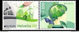 Zwitserland 2016  Europa  Denk Groen !    THINK GREEN   Bycicle  Butterfly  Map      Postfris/mnh - Nuovi