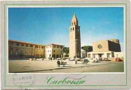 T3131 Carbonia (Sud Sardegna) - Piazza Roma - Auto Cars Voitures / Viaggiata 1998 - Carbonia