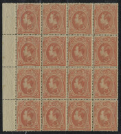 Neuf Sans Charnière N° 5, 1s Orange Bloc De 16ex, Bdf, Fraicheur Postale, Superbe - Sonstige & Ohne Zuordnung