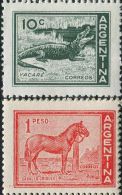 GA0374 Argentina 1961 Horses And Crocodiles 2v MNH - Ongebruikt