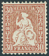 Neuf Avec Charnière N° 38, 30c Vermillon Cl, Superbe - Otros & Sin Clasificación