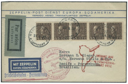 Lettre Zeppelin. 4. SAF 1932. Lettre CàD Stockholm 23.4.32. Cachet De Transit Berlin-Friedrichshafen Pour... - Sonstige & Ohne Zuordnung