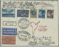 Lettre Zeppelin. 4ème SAF 1932, Pour Le Brésil. T.B. - Other & Unclassified