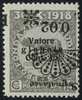 Neuf Sans Charnière N° 15, 0.02 Sur 15c Gris Surcharge Renversée T.B. Sassone 15c - Sonstige & Ohne Zuordnung