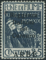 Neuf Avec Charnière N°10. 25c Bleu Variété Surcharge ARBE En Bas. T.B. Signé... - Autres & Non Classés