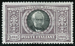 Neuf Avec Charnière N° 146/51, La Série Manzoni, Cl, T.B. Sassone 1300€ - Sonstige & Ohne Zuordnung