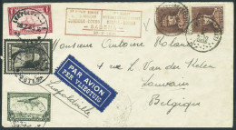 Lettre L. Par Avion Avec N° 321 X 2ex Obl. Wijgmael Brabant 22.2.1935 + Timbres Du Congo Belge TP N° 184 Et... - Other & Unclassified