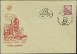 Lettre N° 117/34, Les 18 Valeurs Sur 4 Enveloppes Illustrées Obl FDC Berlin W8 10.8.53, N° 126... - Sonstige & Ohne Zuordnung