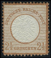 Neuf Avec Charnière N° 18, 2 1/2g Brun Rouge, Cl, Superbe, Signé Brettl - Sonstige & Ohne Zuordnung