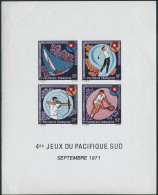 Neuf Sans Charnière N°2. IV Jeux Du Pacifique Sud. Bloc Non Dentelé. Léger Pli D'angle,... - Other & Unclassified