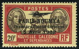 Neuf Sans Charnière N° 3/28, La Série Paris-Nouméa, Gomme Coloniale T.B. - Autres & Non Classés