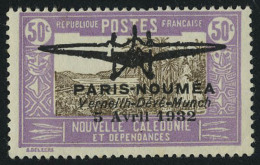 Neuf Sans Charnière N° 1/2, La Paire Paris Nouméa 5 Avril 1932 T.B. Signé - Otros & Sin Clasificación