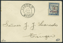 Lettre N° 18, 5c Taxe Surchargé PP Sur L Càd Tanger 10 Oct 03 Pour Tanger, T.B. Signé JF... - Autres & Non Classés