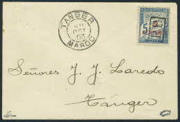Lettre N° 18, 5c Taxe Surchargé PP Sur L Càd Tanger 10 Oct 03 Pour Tanger, T.B. Signé JF... - Other & Unclassified