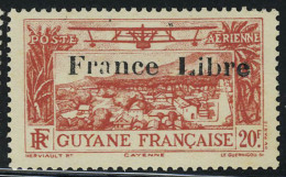 Neuf Sans Charnière N° 11/18, La Série Surcharge France Libre T.B. Rare, Gomme Coloniale, Maury... - Autres & Non Classés