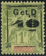 Neuf Avec Charnière N° 54, 40c Sur 1f Olive Surchrage Noire, Cl, T.B. 40 Large - Autres & Non Classés