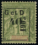 Neuf Sans Charnière N° 54, 40 Sur 1f Surcharge Noire, T.B. Signé Brun - Other & Unclassified