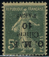 Neuf Sans Charnière N° 89e + 90d, Les 2 Valeurs Surcharge Renversée, T.B. - Autres & Non Classés