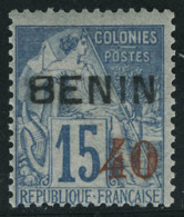 Neuf Avec Charnière N° 15, 40 Sur 15c Bleu, Cl, T.B. Signé Calves - Other & Unclassified