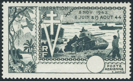 Neuf Sans Charnière 1954, 10è Anniversaire De La Libération, Sans Le Nom Du Territoire Ni... - Other & Unclassified