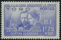 Neuf Sans Charnière 1938, Série Complète Pierre Et Marie Curie, T.B. - Other & Unclassified