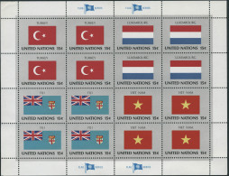 Neuf Sans Charnière Drapeaux, Feuilles Complètes De 1980 à 1989 Inclus, T.B. - Otros & Sin Clasificación