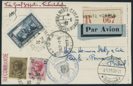 Lettre Zeppelin 1er SAF 1933 Pour Le Brésil T.B. - Other & Unclassified