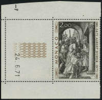 Neuf Sans Charnière N° 876A, 2.00 Erreur Légende Albert Durer à La Place D'Albrecht, Bdf,... - Other & Unclassified