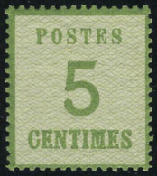 Neuf Sans Charnière N° 4, 5c Vert Superbe Signé Brun - Other & Unclassified