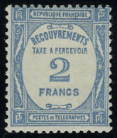 Neuf Avec Charnière N° 61, 2f Bleu, T.B. - Other & Unclassified