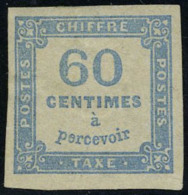 Neuf Avec Charnière N° 9, 60c Bleu T.B. Signé Calves - Sonstige & Ohne Zuordnung