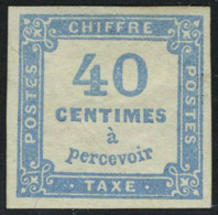 Neuf Avec Charnière N° 7, 40c Bleu T.B. Signé Calves - Other & Unclassified