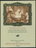 Neuf Sans Charnière N° 1011a, Croix Rouge 1962 2ème Tirage T.B. - Other & Unclassified