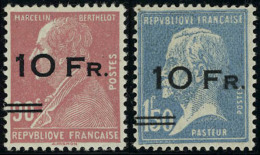 Neuf Avec Charnière N° 3/4, 10f Sur 90c + 10f Sur 1.50 Paire Ile De France, Excellent Centrage, T.B.... - Autres & Non Classés