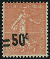 Neuf Sans Charnière N° 221b, 50c Sur 85c Rouge, Valeur Sur Valeur Avec Barres, T.B. - Other & Unclassified