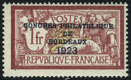Neuf Sans Charnière N° 182. 1f Congrès De Bordeaux. T.B. - Other & Unclassified