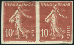 Neuf Avec Charnière N° 137f, Bloc De 4, Froissures De Gomme Sinon T.B. + N° 138g, Paire Hor. T.B. - Autres & Non Classés