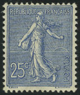 Neuf Sans Charnière N° 132, 25c Bleu Excellent Centrage, Superbe - Sonstige & Ohne Zuordnung