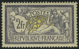 Neuf Avec Charnière N° 122, 2f Violet Et Jaune, Centrage Parfait, Cl, Signé Brun, Superbe - Other & Unclassified