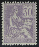 Neuf Sans Charnière N° 115, 30c Violet, Excellent Centrage, Superbe - Autres & Non Classés