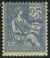 Neuf Sans Charnière N° 114, 25c Bleu Centrage Courant T.B. - Sonstige & Ohne Zuordnung