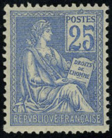 Neuf Sans Charnière N° 114, 25c Bleu Excellent Centrage, Superbe - Sonstige & Ohne Zuordnung