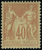 Neuf Avec Charnière N° 94, 40c Rouge Orange, Cl, T.B. - Other & Unclassified